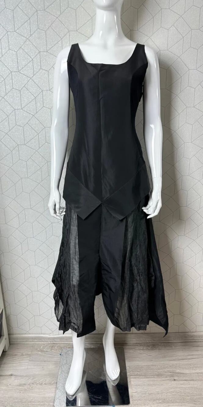 Rare Vintage Legatte 90s Whimsygoth Maxi Mesh Dress in size 3, M-L